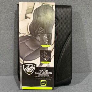 Auto Drive 12 Volt Heated Seat Cushion Pad Black High/Low Settings Universal